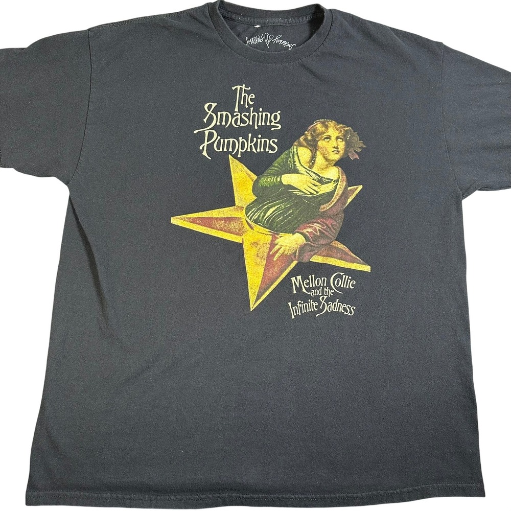 Smashing Pumpkins Mellon Collie Infinite Sadness Black Graphic T-Shirt Mens XL